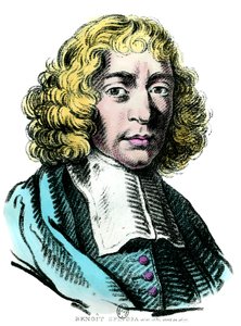 Porträtt av Baruch de Spinoza (1632 - 1677) holländsk filosof, även känd som Bento de Espinosa eller Benedictus de Spinoza eller Benoit de Spinoza. Gravyr från 1600-talet. Coll. Gå. av Unknown artist