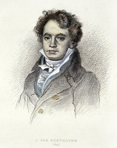 Porträtt av Beethoven (1814) - gravyr av Unknown artist