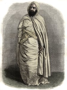 Porträtt av Ben Mahi Ed Din Abd El Kader (1808 - 1883) Abd El Kader, Amir av Mascara, militär och religiös ledare, - Porträtt av Ben Mahi Ed Din Abd El Kader (1808 - 1883) 1883) Emir av Algeriet - av Unknown artist