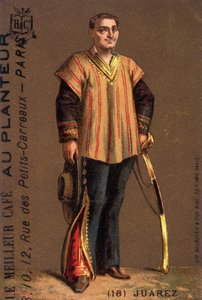 Porträtt av Benito Juarez (1806-1872), mexikansk politiker. av Unknown artist