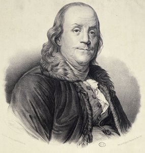 Porträtt av Benjamin Franklin av Unknown artist