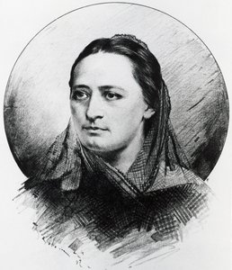 Porträtt av Bozena Nemcova av Unknown artist