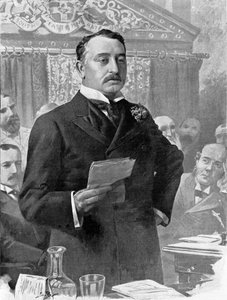 Porträtt av Cecil John Rhodes (1853-1902), brittisk affärsman och kolonialadministratör. av Unknown artist