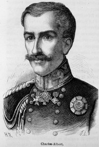 Porträtt av Charles - Albert av Unknown artist