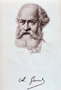 Porträtt av Charles Gounod (1818-1893) engelsk kompositör Drawing. 1800-talet. Milano, biblioteca del conservatorio av Unknown artist