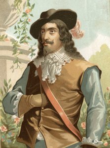 Porträtt av Charles I Stuart (1600-1649), kung av England, Skottland, Irland efter "" kända män och kvinnor. Barcelona 1877. av Unknown artist