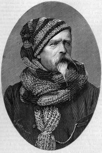 Porträtt av Charles Marie Etienne Champion Dubois de Nansouty (1815-1895), fransk general, i bergsklänning. (Från ett fotografi taget i Bagneres de Bigorre 1879). Gravering i "" Nature: genomgång av vetenskaperna och deras tillämpningar på konst och i av Unknown artist