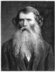 Porträtt av Charles Victor Naudin, fransk botaniker. (1815-1899). Gravyr av 1898. i "" La Nature. Granskning av vetenskaper och deras tillämpningar för konst och industri.”” av Unknown artist