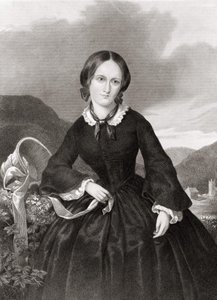 Porträtt av Charlotte Bronte (1816 - 1855), poet och romanförfattare. av Unknown artist