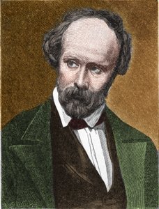 Porträtt av Christian Friedrich Hebbel (1813-1863), tysk poet och dramatiker av Unknown artist