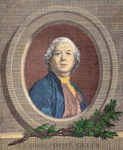 Porträtt av Christoph Willibald, riddare VON GLUCK (1714 - 1787) tysk kompositör av Unknown artist