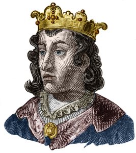 Porträtt av Clothaire III (652 - 673), kung av Neustrien och Bourgogne av Unknown artist