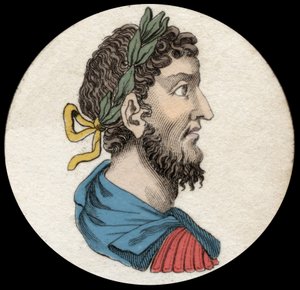 Porträtt av Commodus (161-192), romersk kejsare. 1800-talsgravyr av Unknown artist