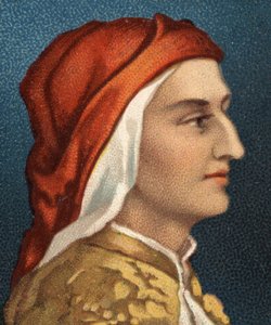 Porträtt av Dante Alighieri (1265-1321), italiensk författare. av Unknown artist