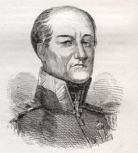 Porträtt av David Hendrik, Baron Chasse 1765-1849 - gravyr av Unknown artist