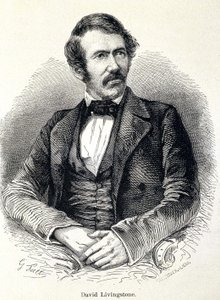 Porträtt av David Livingstone, skotsk missionär (1813-1873) av Unknown artist