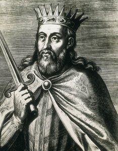 Porträtt av Denis av Portugal (bondekungen) (gravyr) av Unknown artist