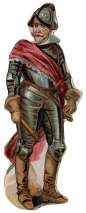 Porträtt av Don Ferdinand (Fernando) Alvarez de Toledo, hertig av Alba (Alba) (1507-1582). Kromolitografi, sent 1800-tal. av Unknown artist