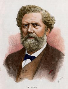 Porträtt av Edme Felix Alfred Vulpian (1826-1887), fransk läkare och fysiolog. Gravyr av 1800-talet. Privat samling. av Unknown artist