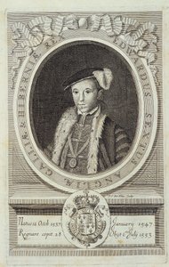 Porträtt av Edward VI i "History of the Reformation of the Anglican Church..."", Genève av Unknown artist