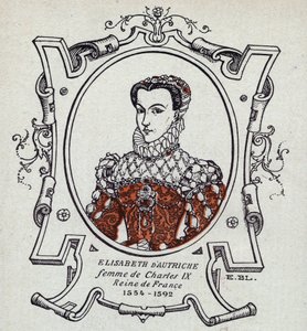 Porträtt av Elisabeth av Österrike (1554-1592), drottning av Frankrike av Unknown Artist