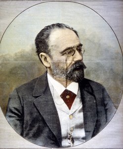 Porträtt av Emile Zola av Unknown artist