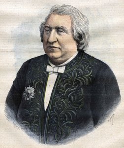 Porträtt av Ernest Renan i akademikerklänning av Unknown artist