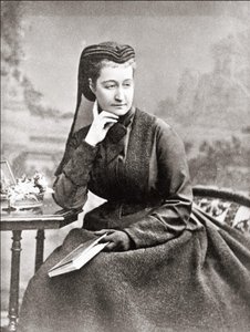 Porträtt av Eugenia, hustru till Napoleon III och drottning av fransmännen. 1800-talet. av Unknown artist