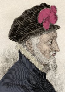 Porträtt av Fadrique Alvarez de Toledo och Enriquez de Guzman (1537-1583), fjärde hertig av Alba, hertig av Huescar, markis av Korea och storbefälhavare av Calatravaorden. Gravyr av 1800-talet. av Unknown artist