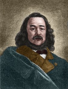 Porträtt av Ferdinand Freiligrath (1810-1876) tysk författare. av Unknown artist