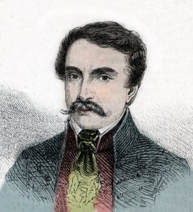Porträtt av Ferenc Deak (1803-1876), ungersk politiker - Gravyr från "The Illustrous World"" av Unknown artist