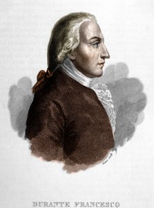 Porträtt av Francesco Durante. Italiensk musiker (Frattamaggiore av Unknown artist