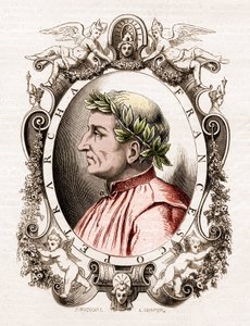 Porträtt av Francesco Petrarca (Petrarca) (1304-1374), italiensk poet. av Unknown artist
