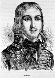 Porträtt av Francois Severin Desgraviers Marceau (1769-1796), fransk general. av Unknown artist