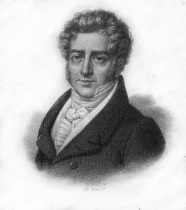 Porträtt av François Adrien Boieldieu (1775 - 1834), fransk kompositör, gravyr från 1800-talet av Unknown artist