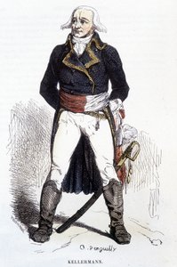 Porträtt av François Christophe Kellerman - gravyr av Unknown artist