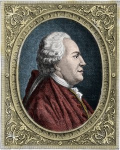Porträtt av Franz-Anton Mesmer (1734-1815) (Frederic Antoine Mesmer - Franz Anton Mesmer) tysk läkare, grundare av teorin om djurmagnetism (mesmerism). Färgstick av 1800-talet. av Unknown artist
