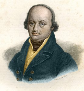 Porträtt av Franz-Joseph Gall (Franz Joseph) (1758 - 1828), tysk läkare, gravyr från 1800-talet av Unknown artist