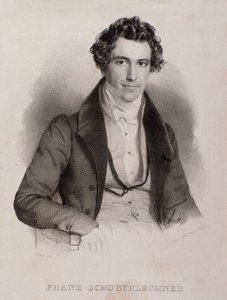 Porträtt av Franz Schoberlechner (gravyr av Unknown artist