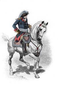 Porträtt av Fredrik II av Preussen (1712-1786) känd som Fredrik den store. Gravyr av 1800-talet. . av Unknown artist
