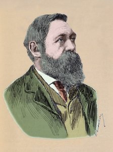 Porträtt av Friedrich Engels (1820 - 1895), tysk filosof och socialistisk teoretiker. av Unknown artist