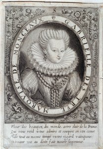 Porträtt av Gabrielle d