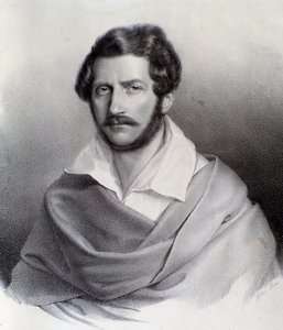 Porträtt av Gaetano Donizetti (gravyr) av Unknown artist