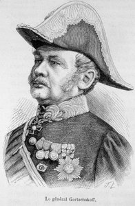 Porträtt av general Gortschakoff av Unknown artist