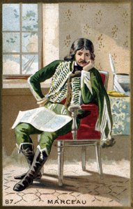 Porträtt av general Marceau (1769 - 1796). Kromolitografi från slutet av 1800-talet. av Unknown artist