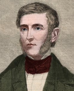 Porträtt av George Bancroft (1800-1891), amerikansk historiker och politiker. Gravyr i "" The illustrated London News "" av 23 januari 1858. av Unknown artist