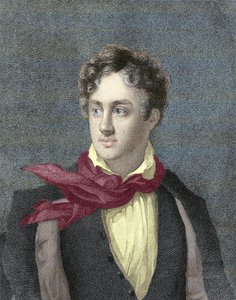 Porträtt av George Gordon Noel, 6:e baron Byron, Lord Byron (1788-1824) av Unknown artist