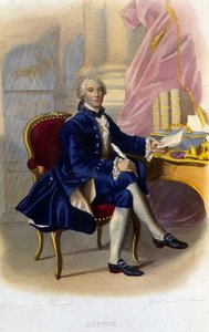 Porträtt av Georges Louis Leclerc, greve av Buffon (1707 - 1788), fransk naturforskare och författare. I "" Le Plutarque francais"" av Unknown artist