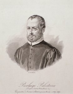 Porträtt av Giovanni Pierluigi da Palestrina (gravyr av Unknown artist
