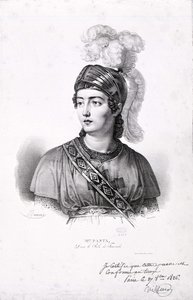 Porträtt av Giuditta Pasta (1797-1865). av Unknown artist